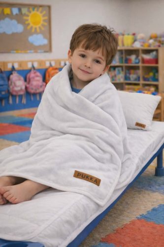 Fehér Dupla Flanel Fleece takaró 100 x 135 cm