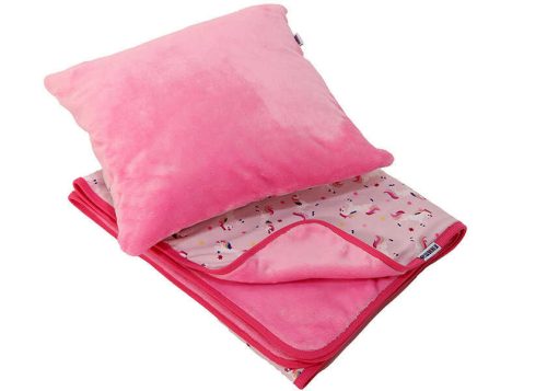 Gyerek takaró szett unikornis rózsaszín