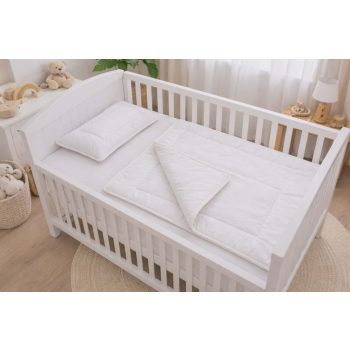  Babapaplan lapospárnával töltettel fehér