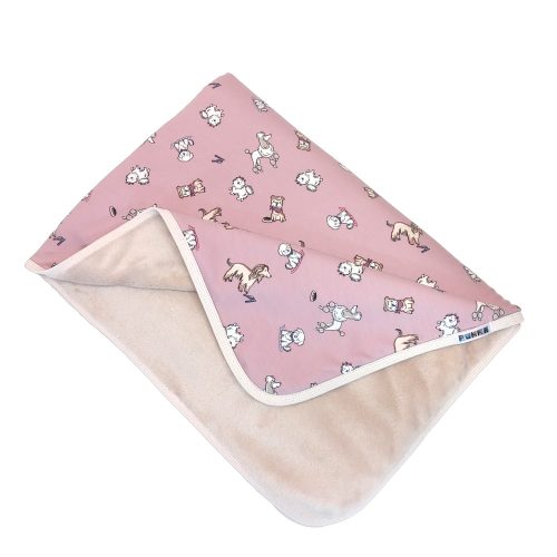 2-teiliges Babydecke Set für Tiny Animals pink