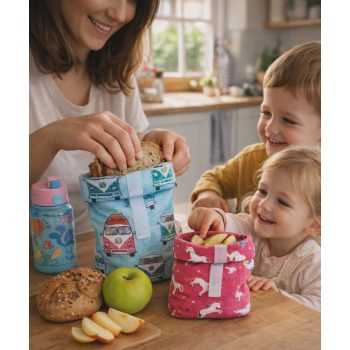 Textil uzsonnás tasak iskolába óvodába