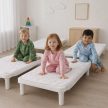 Puha flanel bélelt óvodai lepedő műanyag fektetőre – vízálló változatban is